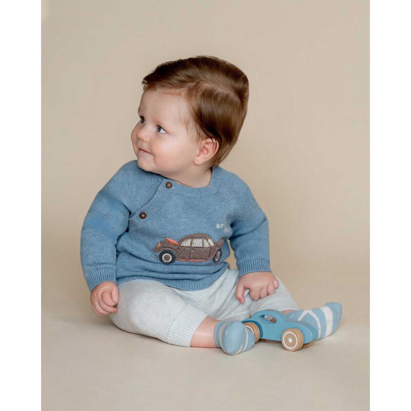 B&eacute;b&eacute; Alvin Car Organic Knitted Jumper image number 1